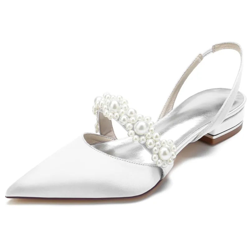 Flat Heel 2.5cm Silk-Like Shoes CK0271 sold by Cocomelody