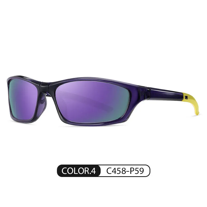 Sports folding bright color windproof portable polarized cycling sunglasses 741581086431 sold by Cocomelody product image thumbnail 3