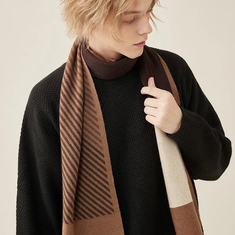 Men's autumn and winter thickened warm wool scarves and necklaces high-grade gifts 801339050726 sold by Cocomelody product image thumbnail 4