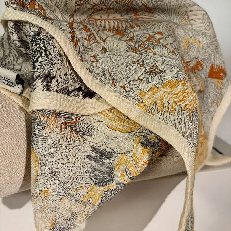 Winter scarf Long wool streamers decorate the scarf 853258832585 sold by Cocomelody