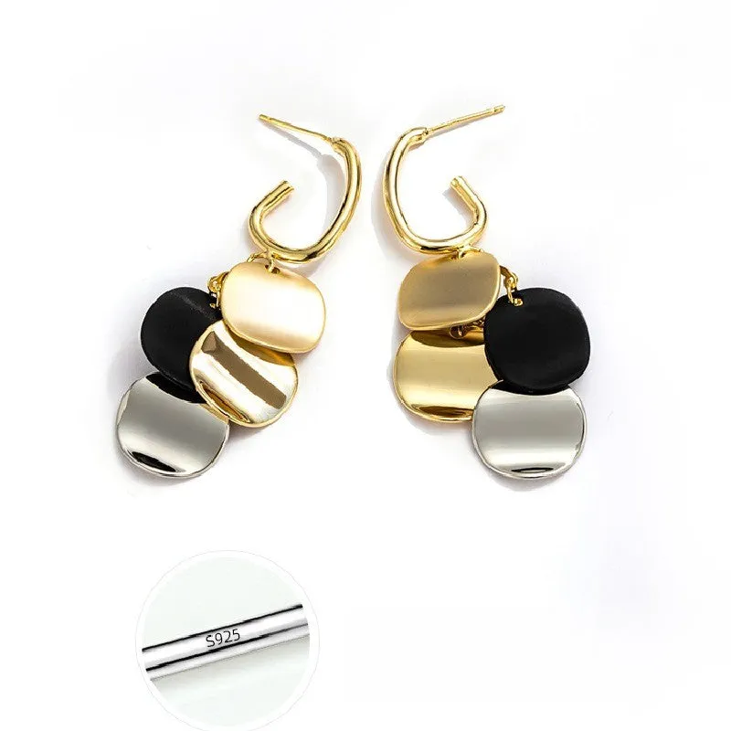 Niche unique temperament fringe earrings silver earrings 634115812636 sold by Cocomelody product image thumbnail 2