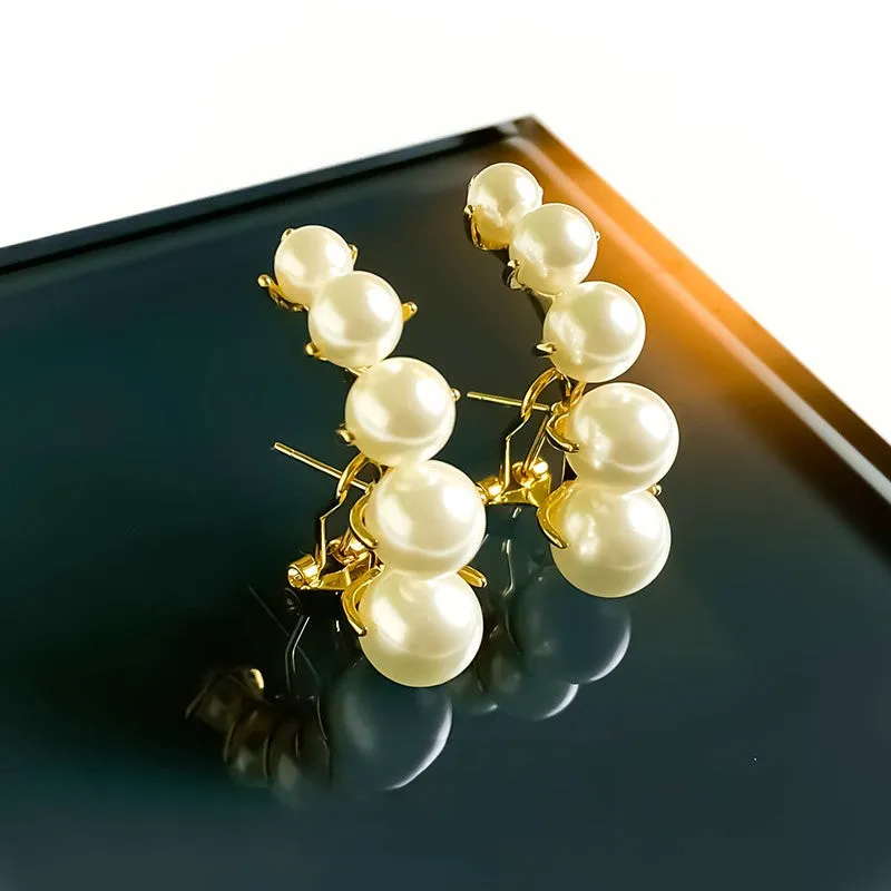 Pearl temperament light luxury high sense earring girl 713489295419 sold by Cocomelody product image thumbnail 5