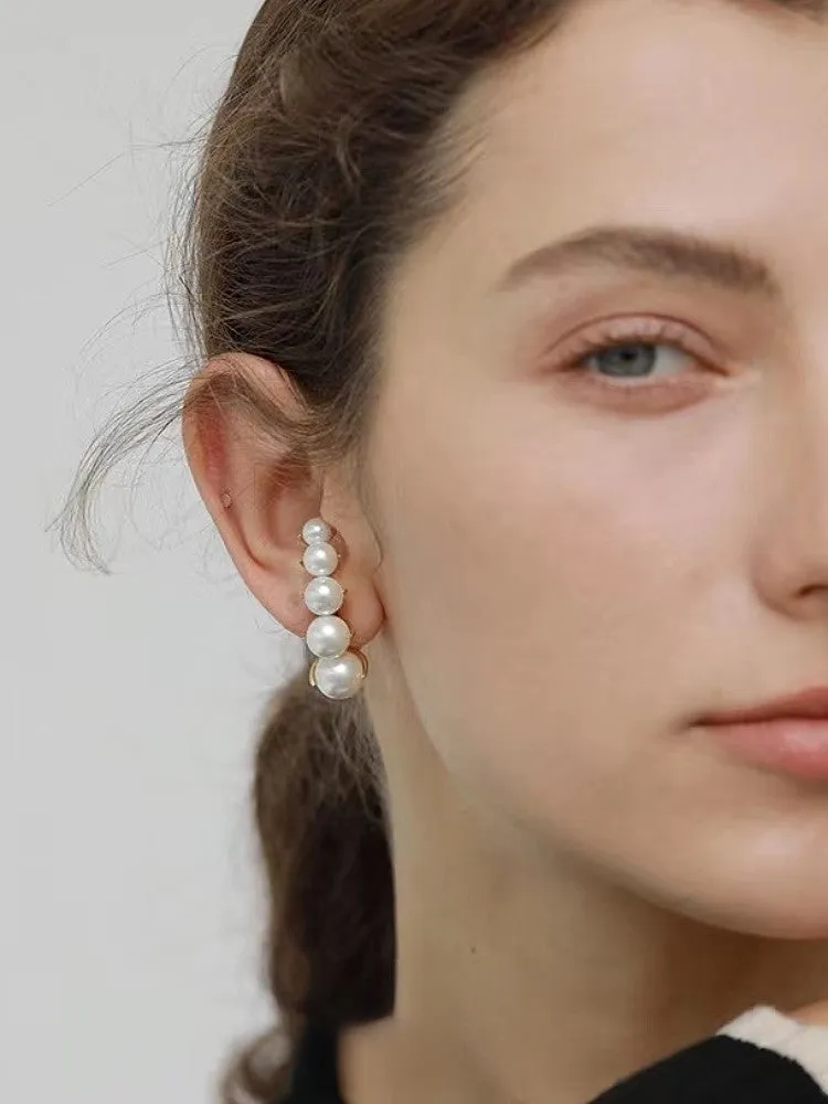 Pearl temperament light luxury high sense earring girl 713489295419 sold by Cocomelody product image thumbnail 3