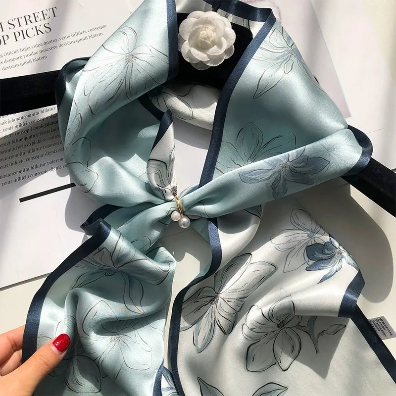 Mulberry silk scarf Double-sided silk scarf scarf streamer 636298573477 sold by Cocomelody product image thumbnail 2