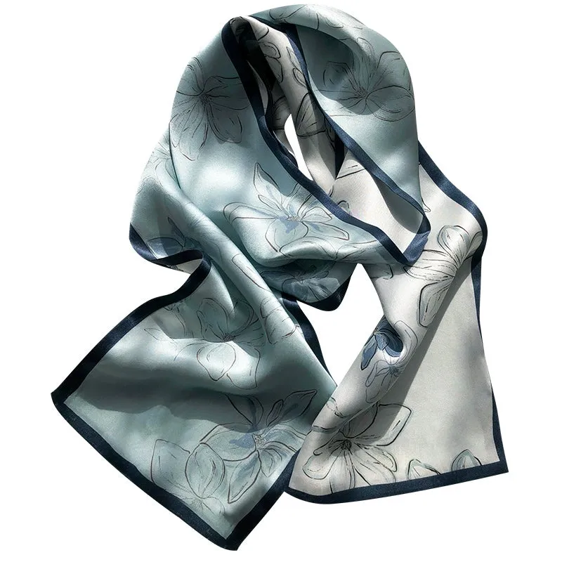 Mulberry silk scarf Double-sided silk scarf scarf streamer 636298573477 sold by Cocomelody