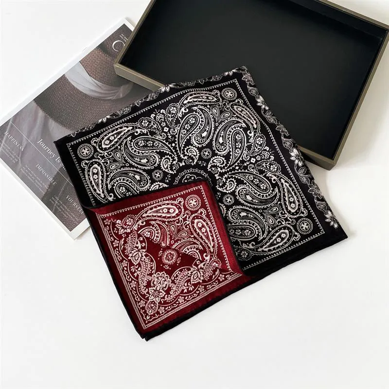 Double sided scarf different color printed square scarf gift for women 840869097123 sold by Cocomelody product image thumbnail 5