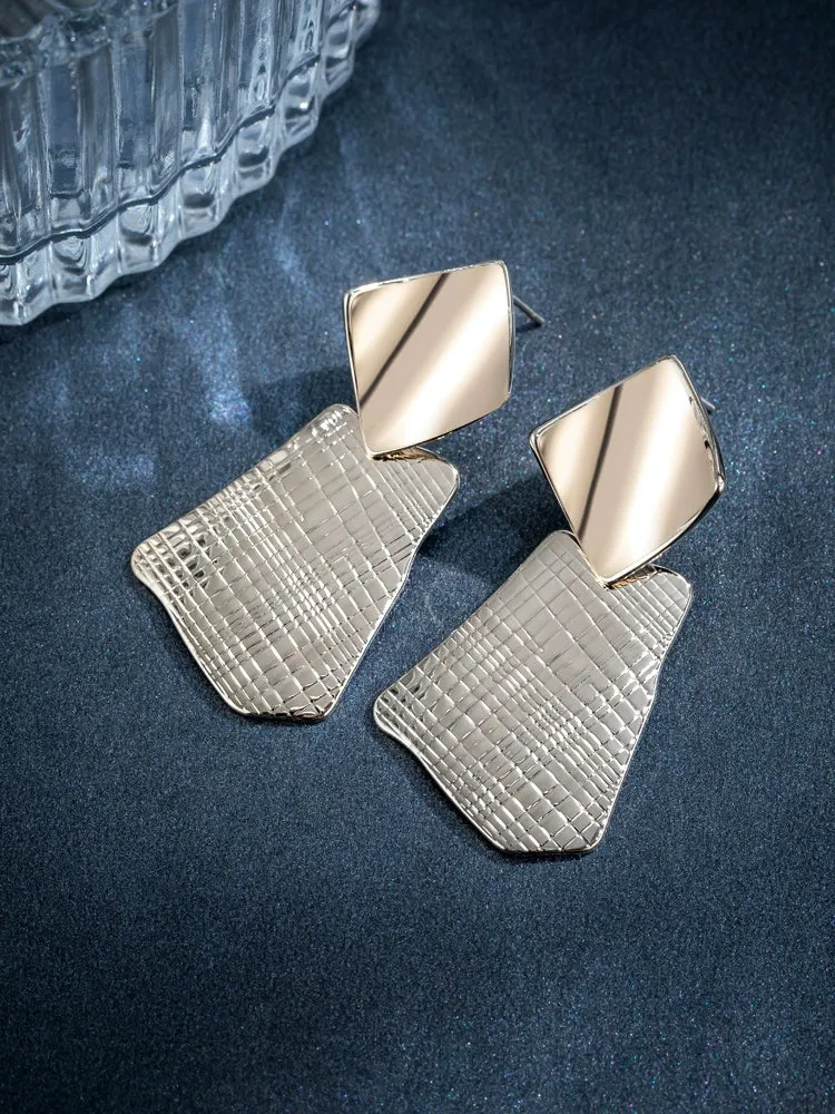 Geometric metal earrings unique drop earrings 637384003663 sold by Cocomelody product image thumbnail 5