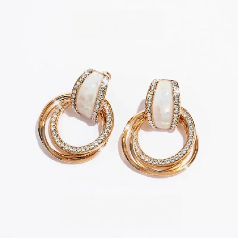 Sterling silver light luxury temperament earrings earrings stud gift for women 595236840981 sold by Cocomelody