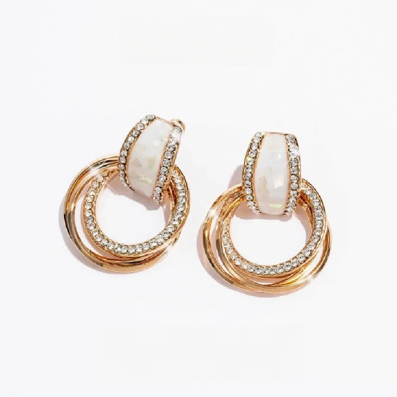 Sterling silver light luxury temperament earrings earrings stud gift for women 595236840981 sold by Cocomelody