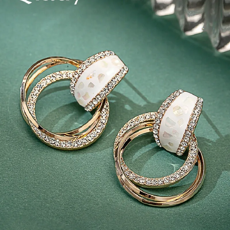 Sterling silver light luxury temperament earrings earrings stud gift for women 595236840981 sold by Cocomelody product image thumbnail 3