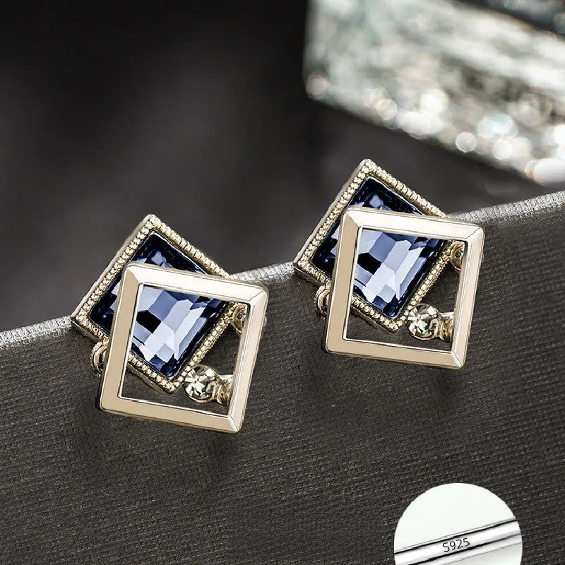 Earrings silver studs sterling silver for women 563384229720 sold by Cocomelody product image thumbnail 2