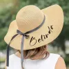 Straw hat beach hat Holiday sunblock hat UV face 822585604706 sold by Cocomelody