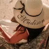 Straw hat beach hat Holiday sunblock hat UV face 822585604706 sold by Cocomelody