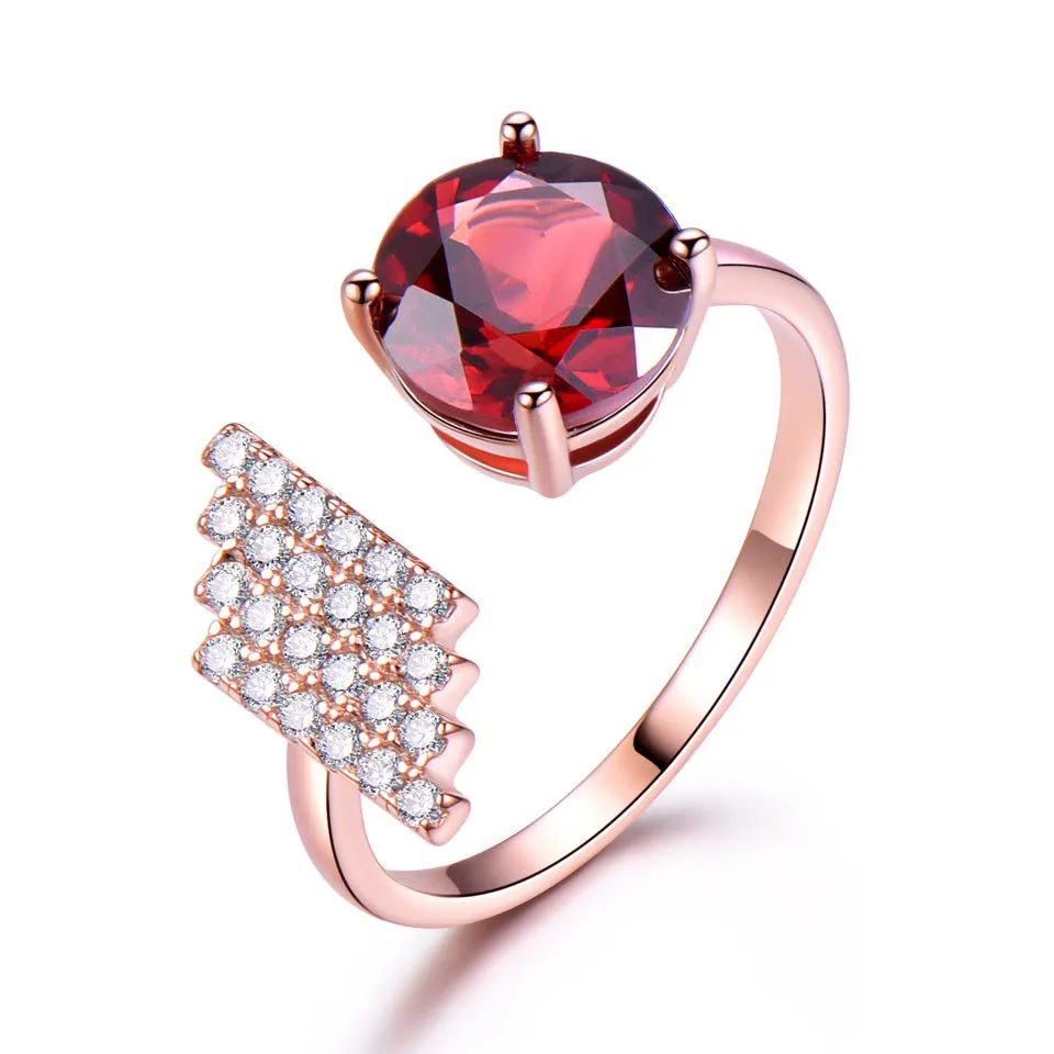 Nano garnet topaz open ring 695524260073 sold by Cocomelody product image thumbnail 5