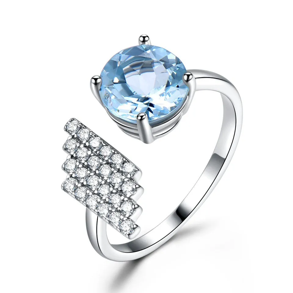 Nano garnet topaz open ring 695524260073 sold by Cocomelody