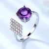 Nano garnet topaz open ring 695524260073 sold by Cocomelody