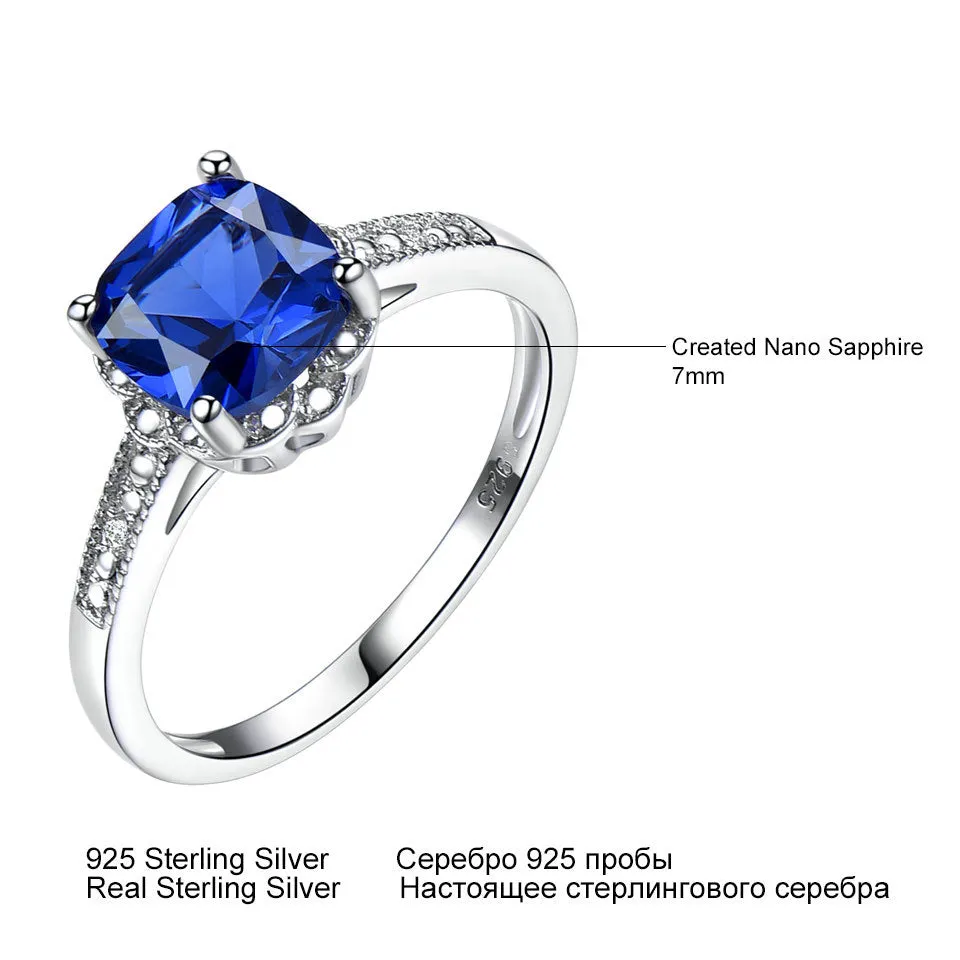 Latest Design Sterling Silver 925 Gemstone Jewelry Ring Blue Sapphire Women Ring 615724208673 sold by Cocomelody product image thumbnail 5