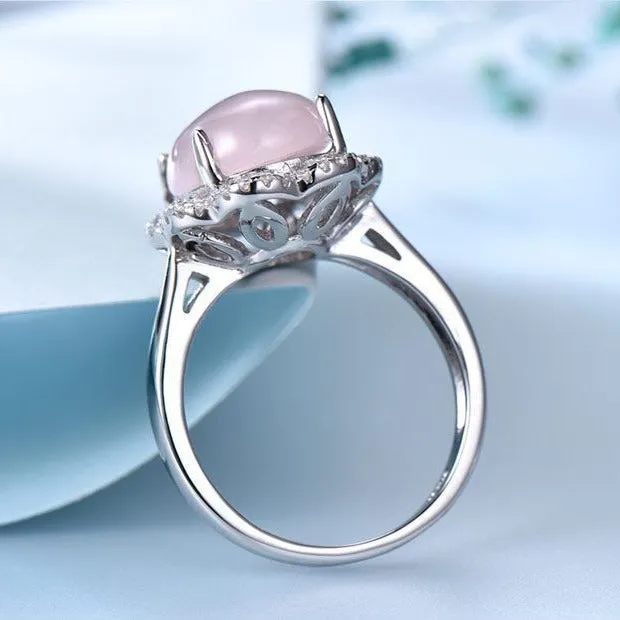 Pink quartz ring 832615972735 sold by Cocomelody product image thumbnail 3