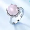 Pink quartz ring 832615972735 sold by Cocomelody