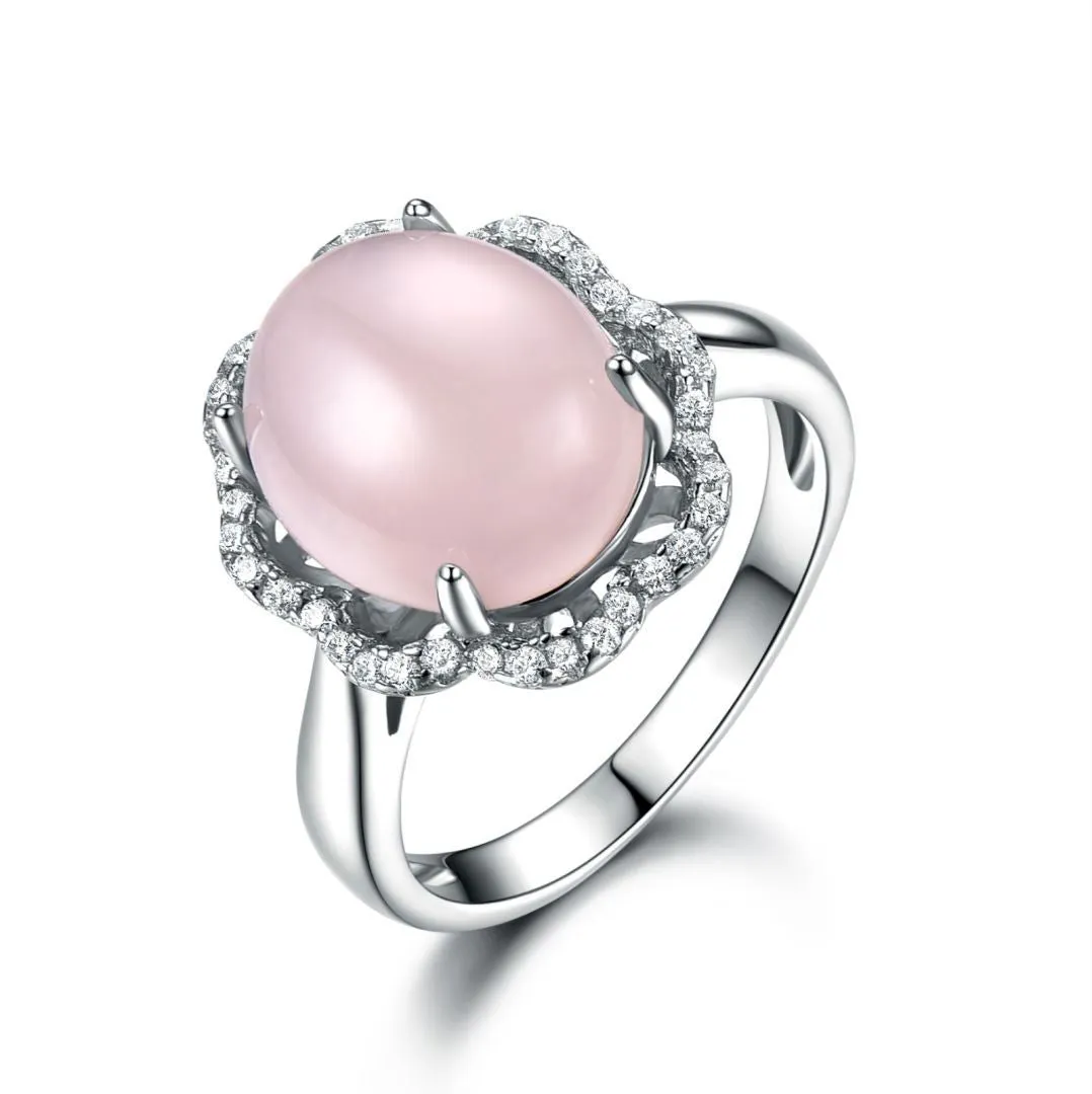 Pink quartz ring 832615972735 sold by Cocomelody