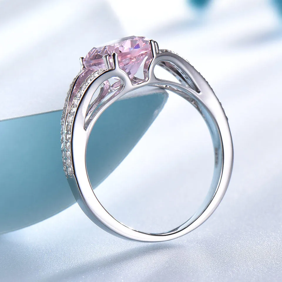Colored treasure ring set with pink diamond ring 671505210226 sold by Cocomelody product image thumbnail 3