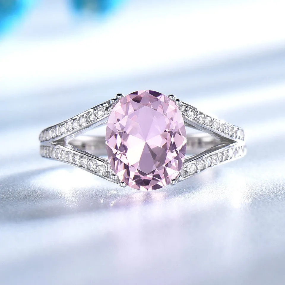 Colored treasure ring set with pink diamond ring 671505210226 sold by Cocomelody product image thumbnail 2
