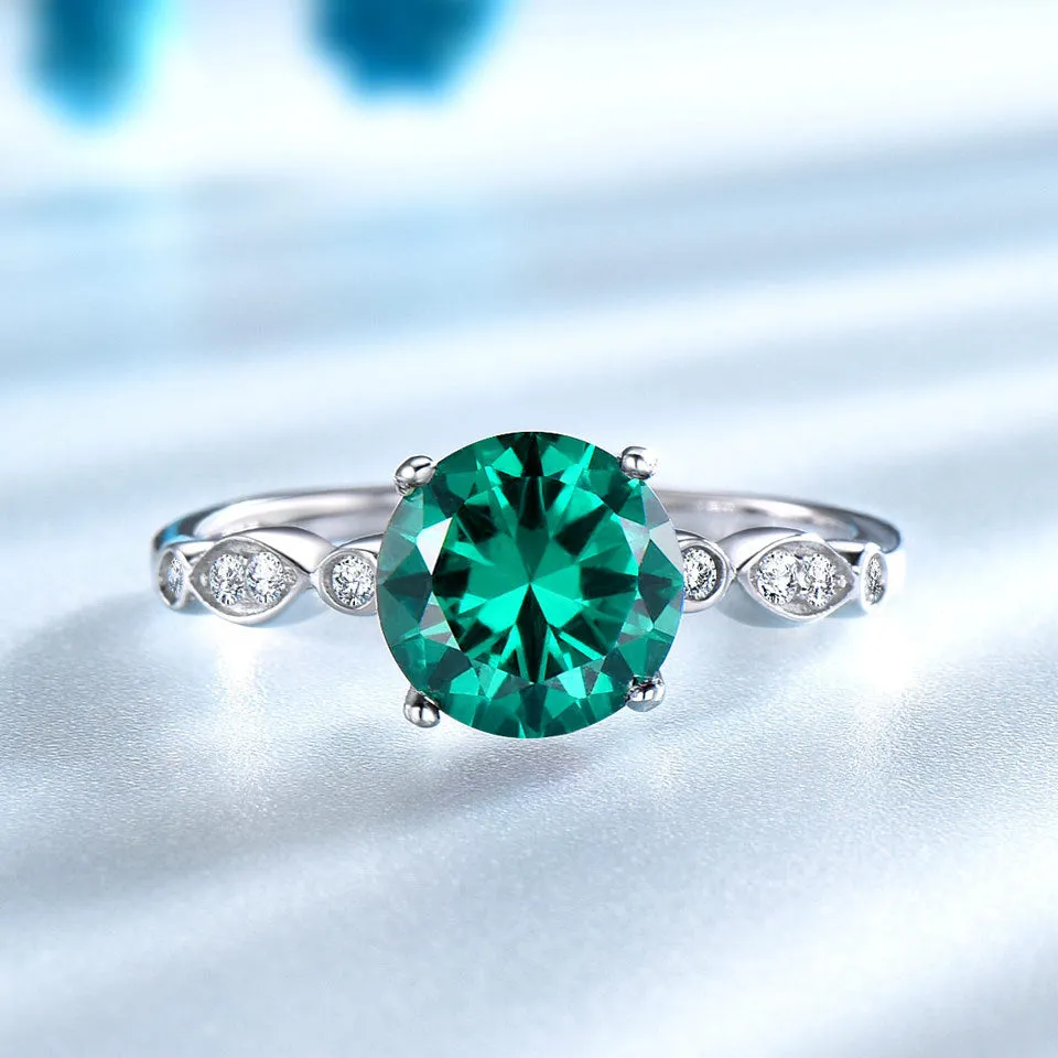 Birthstone sterling silver ring 616371567629 sold by Cocomelody product image thumbnail 2