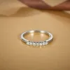 Moissanite fashion 7 diamond row ring 823765172667 sold by Cocomelody