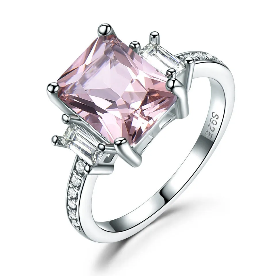 Sea blue topaz ring set with diamond 615734076005 sold by Cocomelody product image thumbnail 4