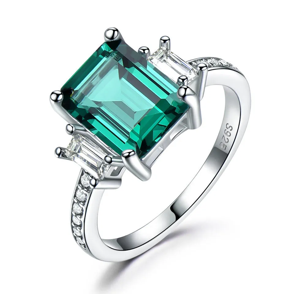 Sea blue topaz ring set with diamond 615734076005 sold by Cocomelody product image thumbnail 3