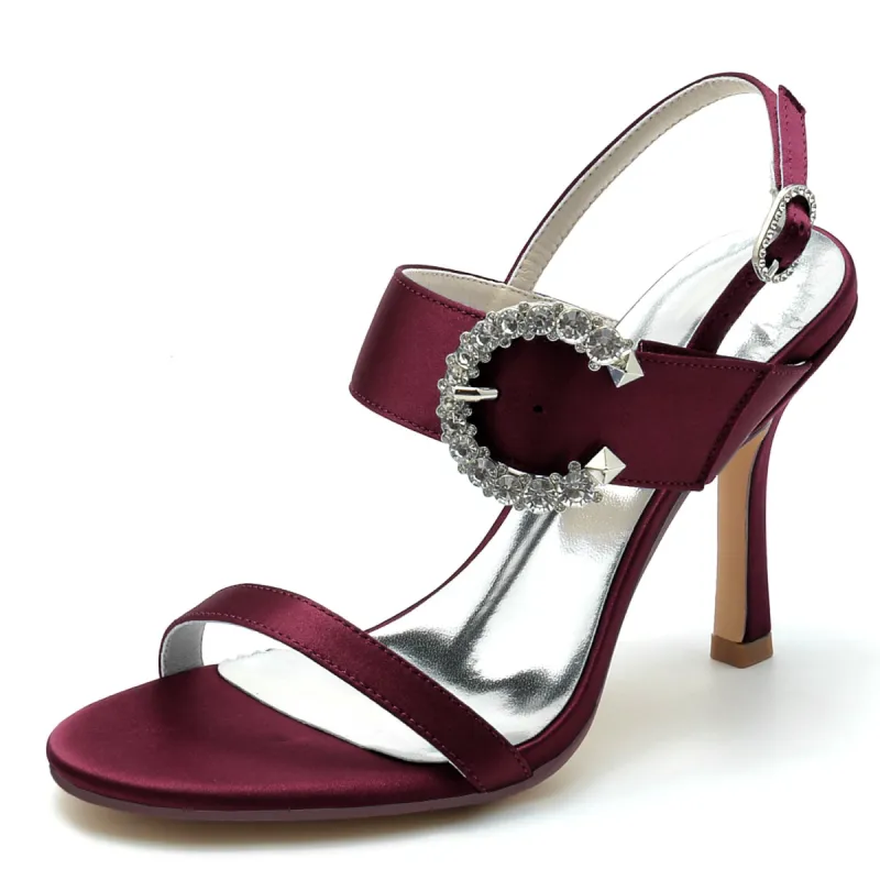 Stiletto Heel 9.5cm Silk-Like Shoes CK0336 sold by Cocomelody
