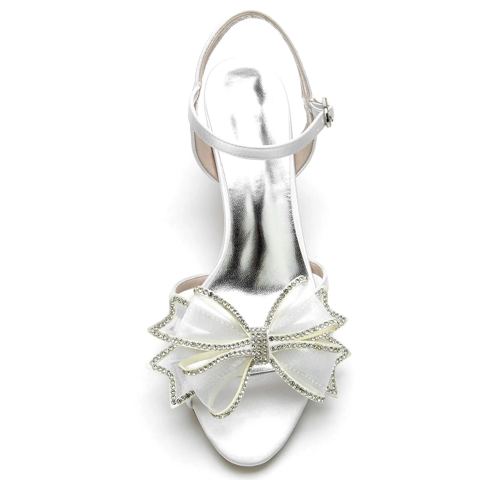 Chunky Heel 6.5cm Silk-Like Shoes CK0324 sold by Cocomelody product image thumbnail 5