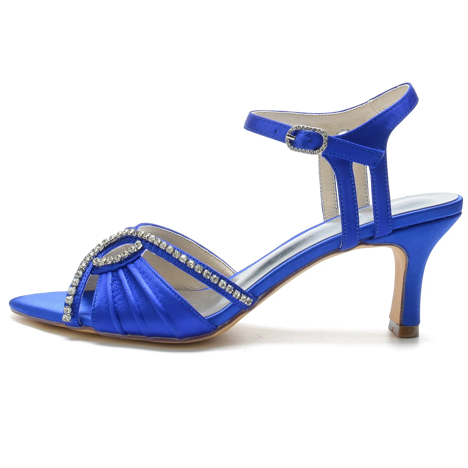 Chunky Heel 6.5cm Silk-Like Shoes CK0321 sold by Cocomelody product image thumbnail 4