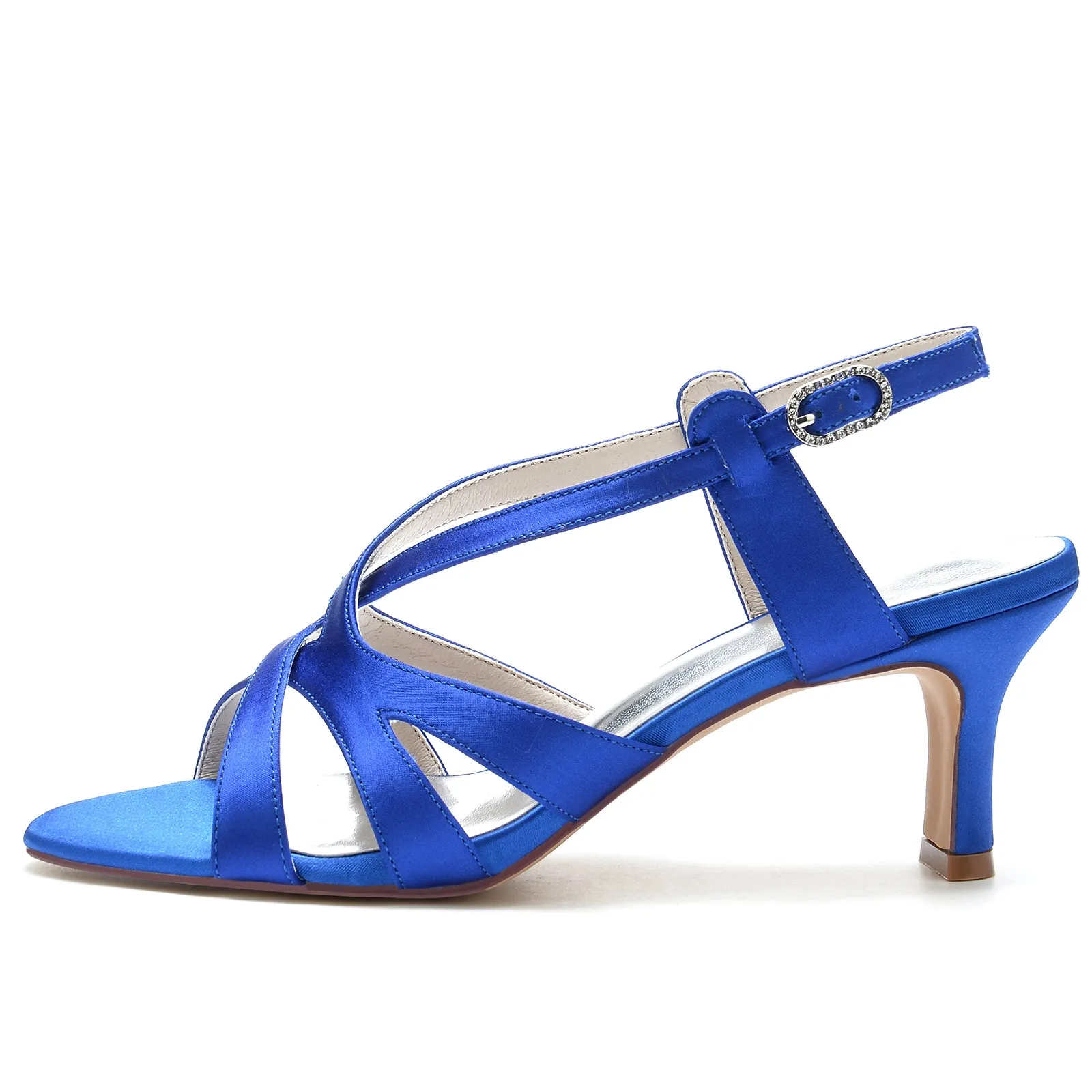 Chunky Heel 6.5cm Silk-Like Shoes CK0320 sold by Cocomelody product image thumbnail 4