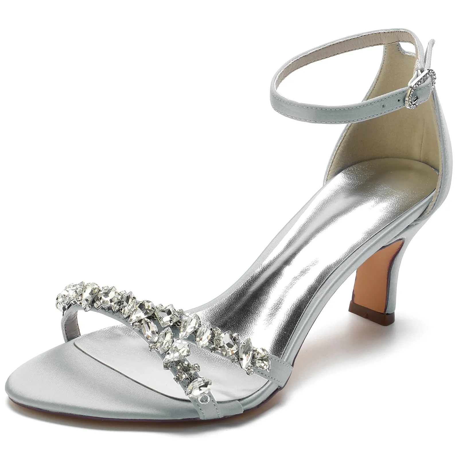 Chunky Heel 6.5cm Silk-Like Shoes CK0312 sold by Cocomelody