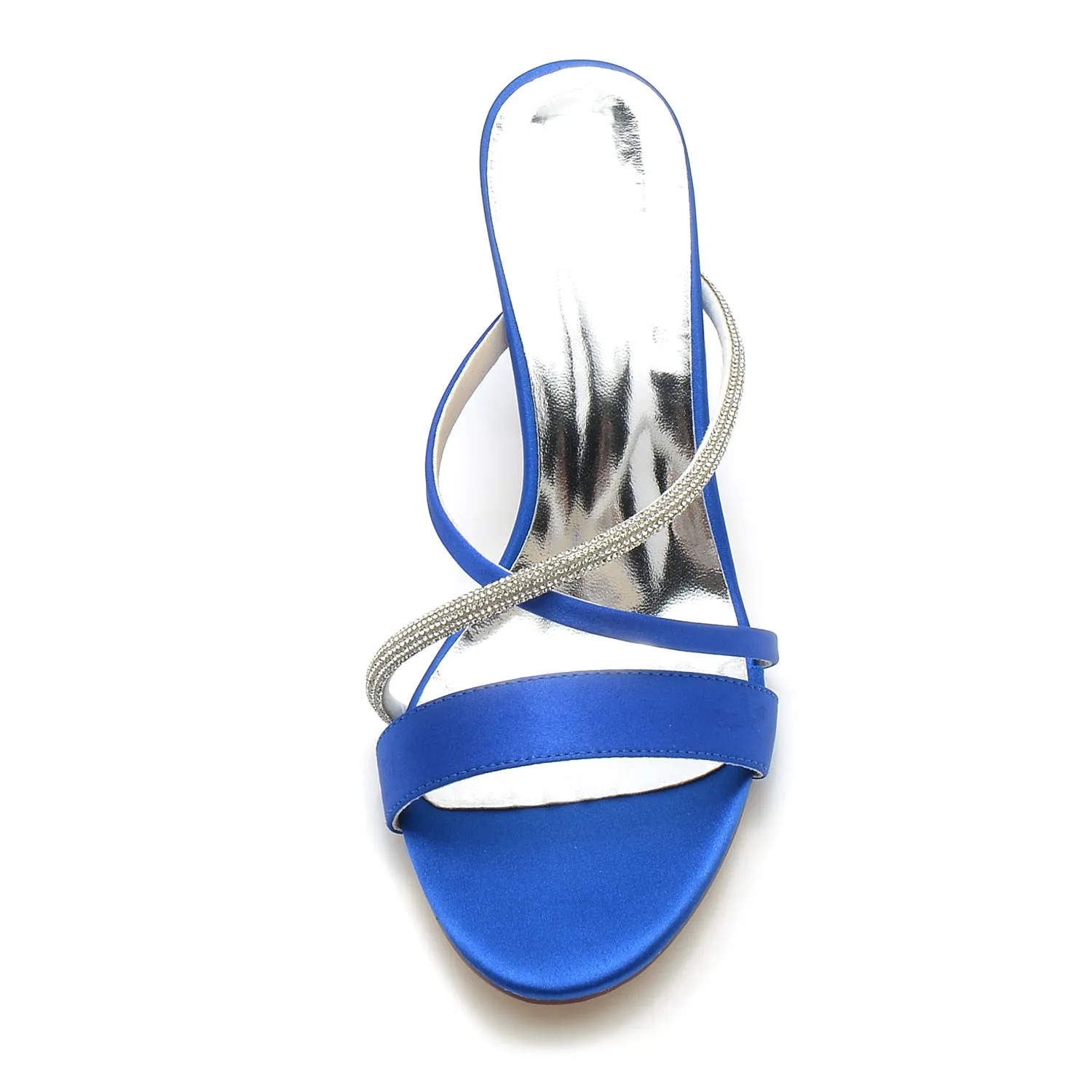 Chunky Heel 8.5cm Silk-Like Shoes CK0298 sold by Cocomelody product image thumbnail 2