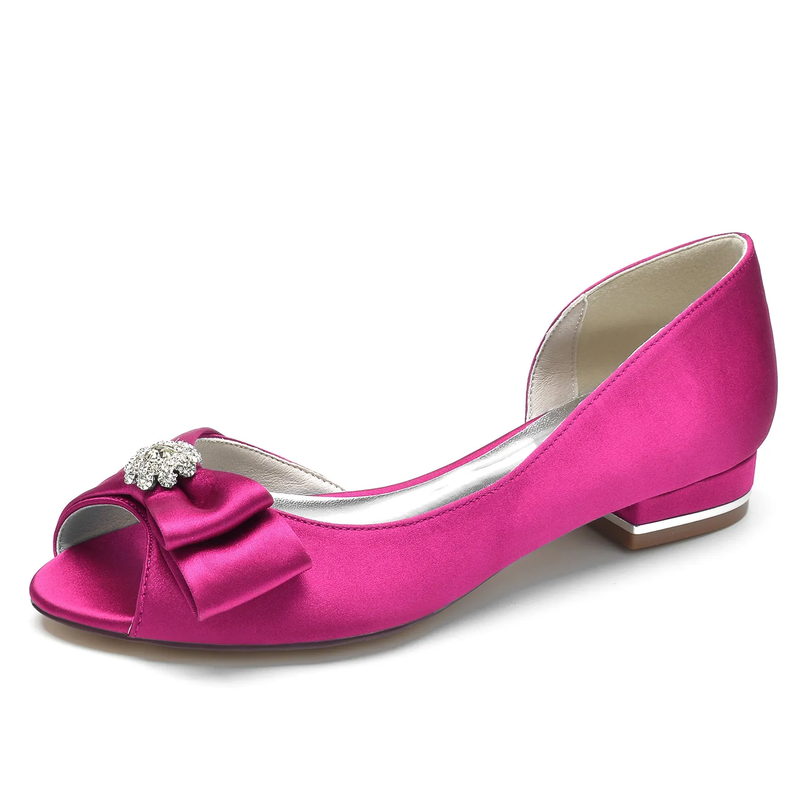 Flat Heel 2.5cm Silk-Like Shoes CK0285 sold by Cocomelody