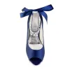 Stiletto Heel 10cm Silk-Like Shoes CK0349 sold by Cocomelody