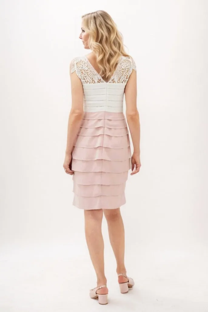 Sheath-Column Mini Chiffon Mother Of The Bride Dress CM0281 sold by Cocomelody product image thumbnail 2