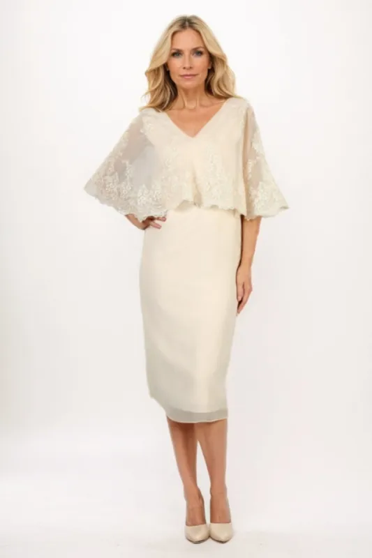 Sheath-Column Midi Chiffon Mother Of The Bride Dress CM0280 sold by Cocomelody