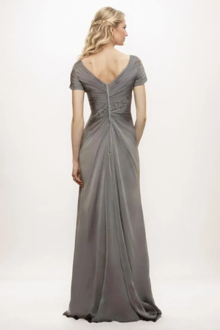 Sheath-Column Maxi Chiffon Mother Of The Bride Dress CM0277 sold by Cocomelody product image thumbnail 2