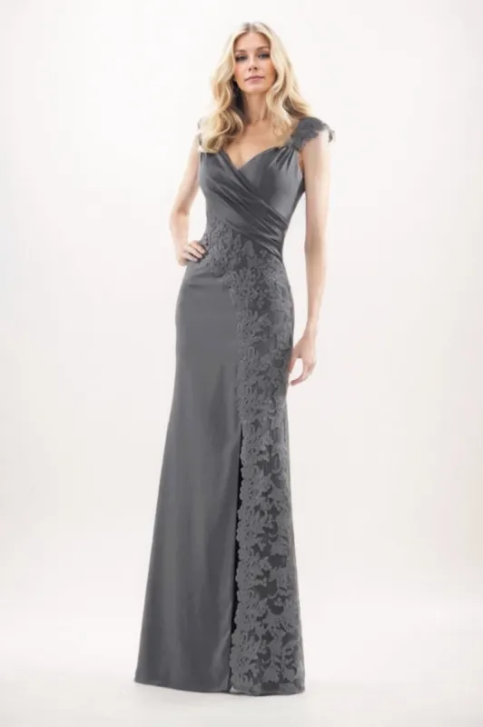 Sheath-Column Maxi Satin Mother Of The Bride Dress CM0275 sold by Cocomelody