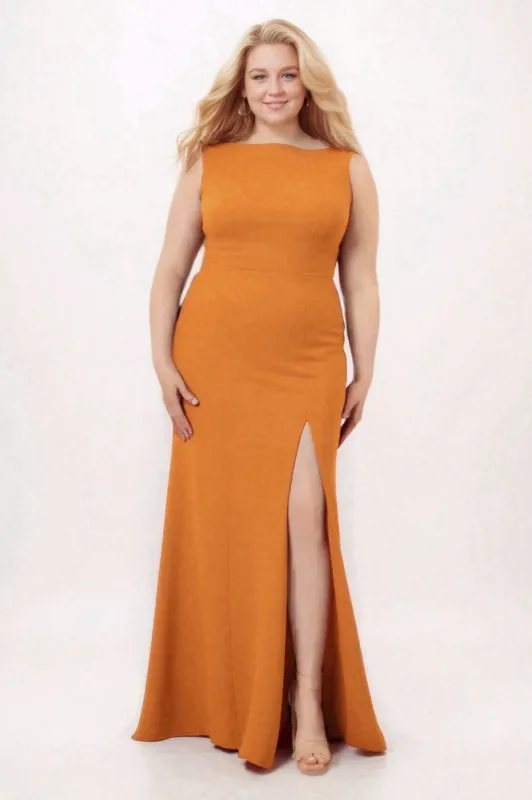 Sheath-Column Sweep-Brush Chiffon Bridesmaid Dress Formal Dresses CB0310PS sold by Cocomelody