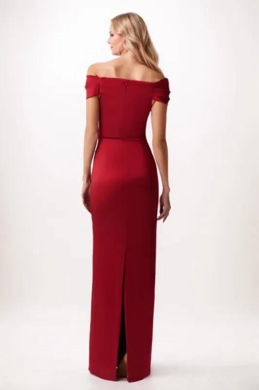 Sheath Maxi Elastic Silk like Satin Mother Of The Bride Dress CM0329 sold by Cocomelody