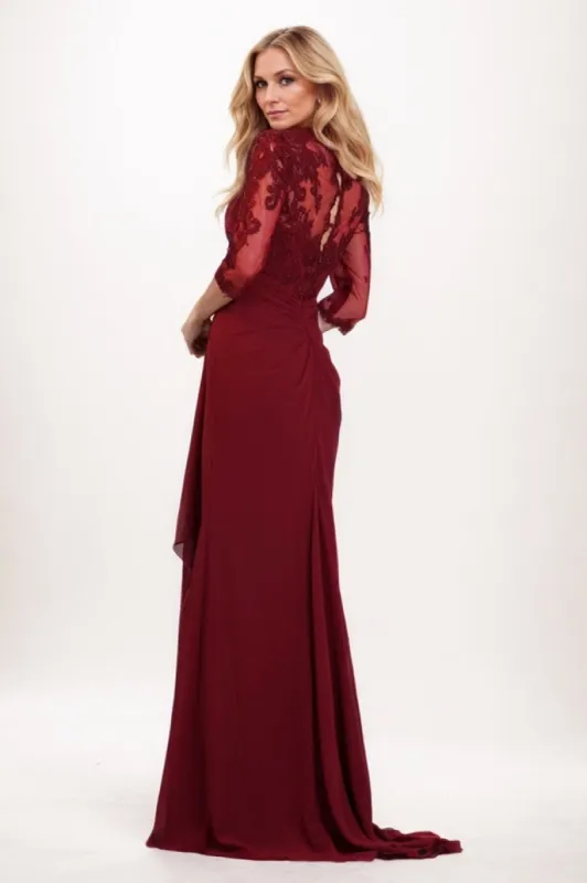 Trumpet-Mermaid Maxi Chiffon Mother Of The Bride Dress CM0324 sold by Cocomelody