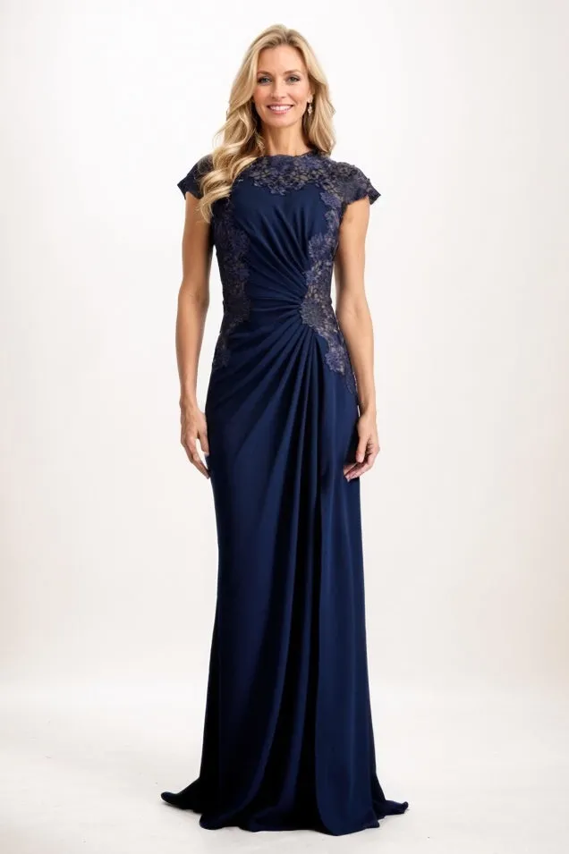 Sheath Maxi Knitted Fabric Mother Of The Bride Dress CM0318 sold by Cocomelody