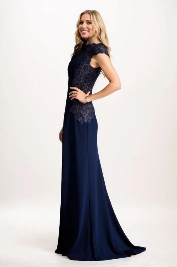 Sheath Maxi Knitted Fabric Mother Of The Bride Dress CM0318 sold by Cocomelody product image thumbnail 2