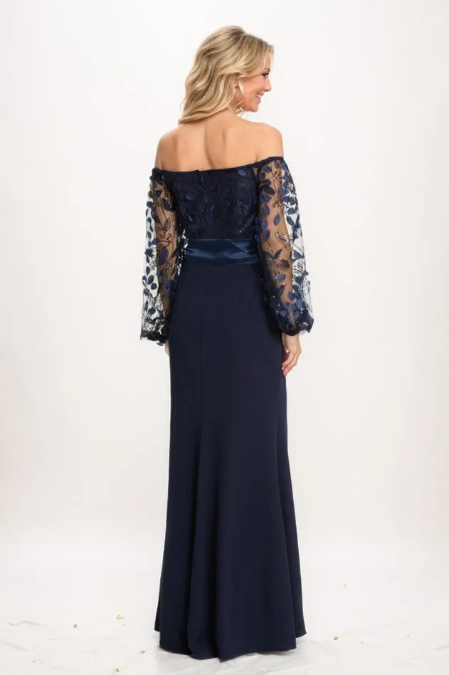 A-Line Maxi Elastic Cloth Mother Of The Bride Dress CM0316 sold by Cocomelody product image thumbnail 2