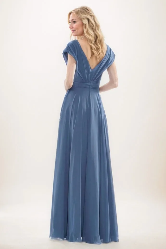 A-Line Maxi Chiffon Mother Of The Bride Dress CM0290 sold by Cocomelody product image thumbnail 2