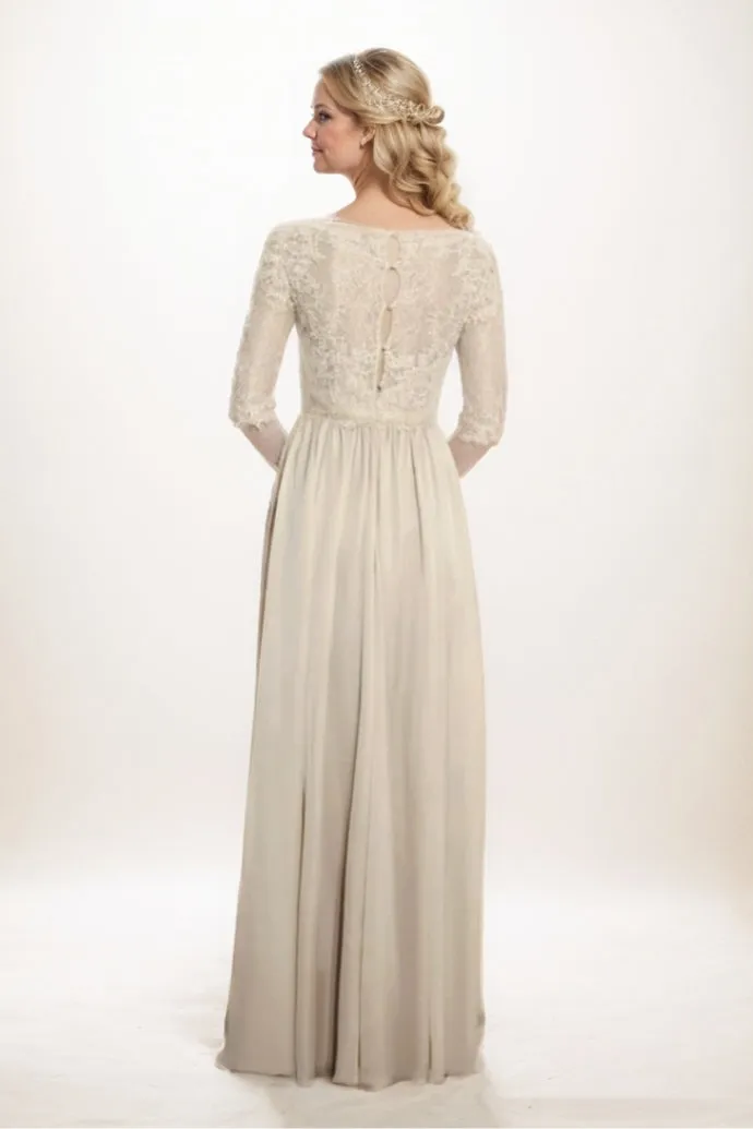 A-Line Maxi Chiffon Mother Of The Bride Dress CM0289 sold by Cocomelody product image thumbnail 2